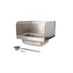 Picture of Encore® Wall Mount Type 304 Series Stainless Steel Hand Sink 14" x 10" x 5" Deep with Single Hole and Double Side Splash