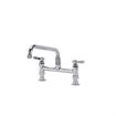 Picture of TOP-LINE® 8" OC Elevated Bridge Deck Mount Faucet Ceramic Valves with 12" Swivel Spout, Retail Packaging