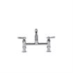 Picture of TOP-LINE® 8" OC Elevated Bridge Deck Mount Faucet Ceramic Valves with 12" Swivel Spout, Retail Packaging