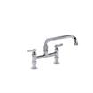 Picture of TOP-LINE® 8" OC Elevated Bridge Deck Mount Faucet Ceramic Valves with 12" Swivel Spout, Retail Packaging