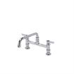Picture of TOP-LINE® 8" OC Elevated Bridge Deck Mount Faucet Ceramic Valves with 12" Swivel Spout, Retail Packaging