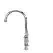 Picture of TOP-LINE® 4" OC Elevated Bridge Deck Mount Faucet Ceramic Valves with 6" Swivel Gooseneck Spout, Retail Packaging
