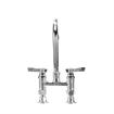 Picture of TOP-LINE® 4" OC Elevated Bridge Deck Mount Faucet Ceramic Valves with 6" Swivel Gooseneck Spout, Retail Packaging