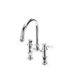 Picture of TOP-LINE® 4" OC Elevated Bridge Deck Mount Faucet Ceramic Valves with 6" Swivel Gooseneck Spout, Retail Packaging