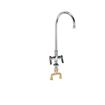 Picture of TOP-LINE® Double Pantry Deck Mount Faucet with 8-1/2" Swivel Gooseneck Spout, Retail Packaging