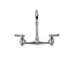 Picture of TOP-LINE® 8" OC Wall Mount Faucet with 6" Gooseneck Spout