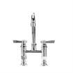 Picture of TOP-LINE® 4" OC Elevated Bridge Deck Mount Faucet Ceramic Valves with 3-1/2" Swivel Gooseneck Spout, Retail Packaging