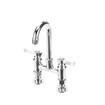 Picture of TOP-LINE® 4" OC Elevated Bridge Deck Mount Faucet Ceramic Valves with 3-1/2" Swivel Gooseneck Spout, Retail Packaging