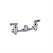 Picture of TOP-LINE® Faucet Body, Wall Mount, 8" (203mm) O.C., Full Turn Compression Valves, Lever Handles, Check Valves, Retail Packaging