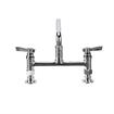Picture of TOP-LINE® 8" OC Elevated Bridge Deck Mount Faucet Ceramic Valves with 6" Swivel Spout, Retail Packaging