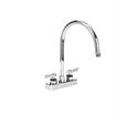 Picture of Encore 4" OC Deck Mount Faucet Ceramic Valves with 8-1/2" Rigid Gooseneck Spout