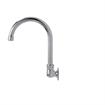 Picture of Encore® Brass Chrome Plated Wall Mount Spout Base with 6" Gooseneck Spout, Retail Packaging