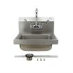 Picture of Encore® Stainless Steel Wall Mounted Hand Sink with Side Splash, 14" X 10" X 5", TOP-LINE Wall Mount Faucet and Mounting Bracket