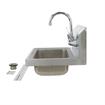 Picture of Encore® Stainless Steel Wall Mounted Hand Sink with Side Splash, 14" X 10" X 5", TOP-LINE Wall Mount Faucet and Mounting Bracket