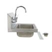 Picture of Encore® Stainless Steel Wall Mounted Hand Sink with Side Splash, 14" X 10" X 5", TOP-LINE Wall Mount Faucet and Mounting Bracket