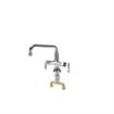 Picture of Encore® Brass Chrome Plated Double Pantry Faucet with 16" Stainless Steel Horizontal Swing Spout, Retail Packaging