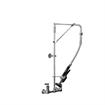 Picture of Encore® 8" OC  Brass Chrome Plated Swivel Arm Pre-rinse Assembly with 18" Swivel Arm with Support Bracket and 32" Riser, Retail Packaging