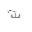 Picture of Encore® 8" OC. Brass Chrome Plated Wall Mount Faucet with 18" Double Jointed Swivel Spout
